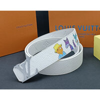 Thắt lưng Louis Vuitton LV viết tắt size 40mm. Thắt lưng nam LV trọn bộ