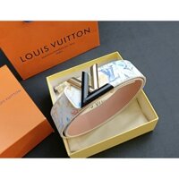 Thắt lưng Louis Vuitton tự động in màu trắng cho nam