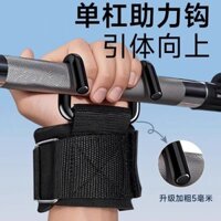 Thắt Lưng Lực Kéo Treo Thanh Ngang Kéo Nâng Móc Đai Phụ Trợ Barbell Deadlift Móc Thép Chống Trơn Trượt Được
