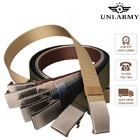 Thắt Lưng Mặt Trơn Dây Vải Thời Trang Nam Cao cấp Khóa Hình Chữ Nhật "Bản dày"