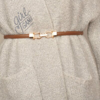 Thắt lưng mỏng trang trí đa năng cho phụ nữ Niu Yongzhen, thắt lưng da thật cho váy, áo len, mẫu mới 2025