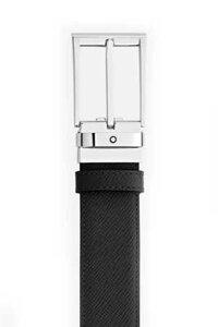 Thắt lưng Montblanc Belts Black Blue 35mm MB118438