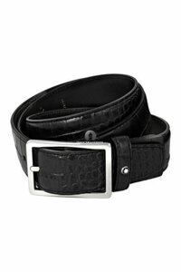 Thắt lưng Montblanc Casual Black Line Leather Belt MB112935