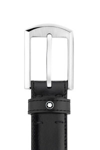 Thắt lưng Montblanc Classic Line Black Leather Belt MB1171195