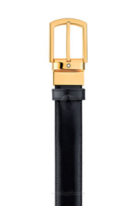 Thắt lưng Montblanc Classic Gold Reversible Black/Brown Leather Belt MB109739