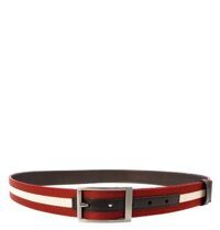 Thắt Lưng Nam Bally Shiff Calf Leather Adjustable Reversible Dress 'Black'