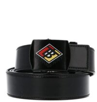 Thắt Lưng Nam Burberry Logo Graphic Plaque Buckle 'Black'