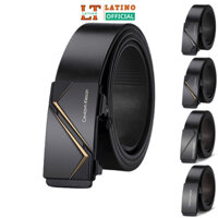Thắt lưng nam cao cấp Ceviavn, dây nịt nam bản nhỏ 3,2cm, khoá tự động dâu luồn trong