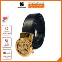 Thắt Lưng Nam Cao Cấp Mặt Xoay Tròn - Dây Lưng Nam Hàng Hiệu