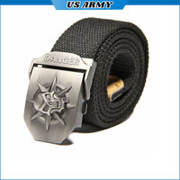 Thắt Lưng Nam Cao Cấp Vải Dù Bền Bỉ, Mặt Khóa Tự Động U859 US ARMY Phong Cách Lính Mỹ -HÀNG CHÍNH HÃNG - đen