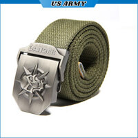 Thắt Lưng Nam Cao Cấp Vải Dù Bền Bỉ, Mặt Khóa Tự Động U859 US ARMY Phong Cách Lính Mỹ -HÀNG CHÍNH HÃNG - Xanh rêu