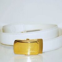 Thắt Lưng Nam Charly Mặt Họa Tiết Dây Trắng VT000732