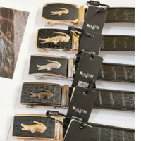 Thắt lưng nam da bò cao cấp mặt cá sấu da mềm bản to đẹp tặng kèm hộp gỗ sang trọng đẹp mắt hàng loại 1 ( cắ lỗ )