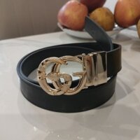 Thắt lưng nam da bò mặt rắn vàng thời trang