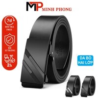 Thắt lưng nam da nguyên tấm, Dây nịt phong cách hàn quốc khóa tự động tiện lợi RT02