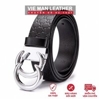 THẮT LƯNG NAM DA THẬT KHÓA CHỮ C CAO CẤP - 1591666 - Da thật 100%