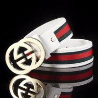 Thắt lưng nam, Dây nịt da 2 chữ G phối kẻ sọc nato cực cá tính phong cách trẻ