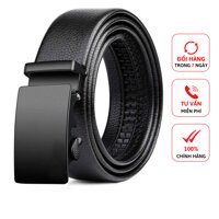Thắt lưng nam, dây nịt da đen trơn D&amp;D Fashion