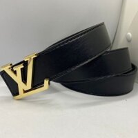 Thắt Lưng Nam - Dây Nịt Nam Dây Đen Trơn Mặt Khóa Vàng Và Đen Da Tổng Hợp PVC Lịch Lãm Sang Trọng