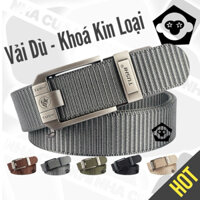Thắt lưng Nam Dây vải dù Khóa tự động tiện lợi - siêu bền - Dây nịt Nam vải Canvas cao cấp