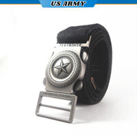 Thắt Lưng Nam Dây Vải Dù Phong Cách Lính U379 US ARMY, Khóa Cài Tự Động Dễ Dàng Điều Chỉnh Theo Vòng Bụng- HÀNG CHÍNH HÃNG - đen