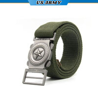 Thắt Lưng Nam Dây Vải Dù Phong Cách Lính U379 US ARMY, Khóa Cài Tự Động Dễ Dàng Điều Chỉnh Theo Vòng Bụng- HÀNG CHÍNH HÃNG - Xanh rêu