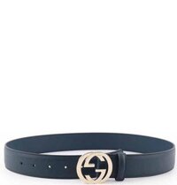 Thắt Lưng Nam Gucci Interlocking Belt 'Navy Blue'