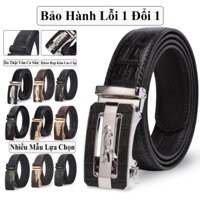 Thắt Lưng Nam Khóa Tự Động Da Mềm Cao Cấp Có Bh Lỗi 1 Đổi 1 Bền Đẹp Sang Trọng, Dây Thắt Lưng Nam Vicenzo Bản Nhỏ