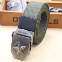 Thắt lưng Nam Knight phong cách lính mạnh mẽ, siêu bền - Dây nịt vải Canvas Khóa luồn kẹp chắc chắn, tiện dụng