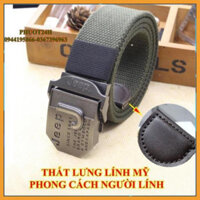 Thắt Lưng Nam LÍNH Mỹ JEEP Cao Cấp – Dây Nịt Nam Quân Đội Vải Bố Đẹp