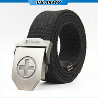 Thắt Lưng Nam Lính Mỹ US ARMY, Dây Lưng Nam Vải Dù Bền Chắc, Mặt Khóa Hợp Kim Siêu Bền Cao Cấp- HÀNG CHÍNH HÃNG - Đen