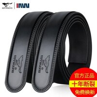 Thắt lưng nam Septwolves không đầu, da thật, thắt lưng không đầu, khóa tự động, thắt lưng nam không đầu