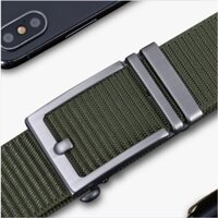 Thắt Lưng Nam Thời Trang Chất Lượng Hàng Đầu Thắt Lưng Nylon Cho Nam Khóa Tự Động Dây Vải Thắt Lưng Tali Pinggang