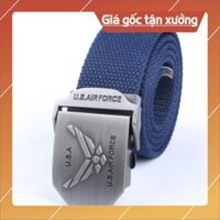 Thắt lưng nam vải dù mặt AirForce thời trang lính