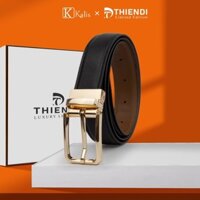 Thắt Lưng Nam Xoay Cao Cấp Hàng Hiệu Kalis x Thiendi BCSS123 Dây Nịt Thắt Lưng Nam 2 Mặt Xoay Chiều 360 Độ Da Bò Thật