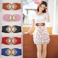 Thắt Lưng Nhựa Thắt Lưng Co Giãn Nữ Co Giãn Rộng Gọn Thắt Lưng Nữ Trang Trí Màu Trơn Thắt Lưng Đen20250329
