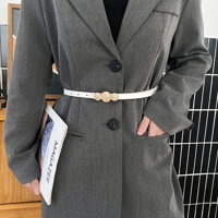 Thắt lưng nữ bản nhỏ da khóa đồng cá tính TL68 - TTL143 Trắng