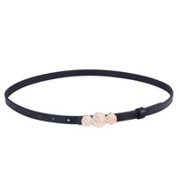 Thắt lưng nữ bản nhỏ da khóa đồng cá tính TL68 - TTL143 Đen