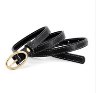 Thắt lưng nữ bản nhỏ da khóa đồng cá tính TL68 - TTL105 Đen