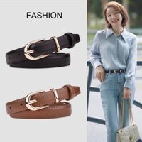 Thắt Lưng Nữ Cao Cấp, Dây Nịt Nữ Bản Nhỏ, Size 1.9cm, Khóa Xở Kim-TLN10