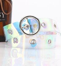 Thắt Lưng Nữ Khóa Kim Loại Hình Tròn Dây Nhựa Dẻo Trong Suốt TL003 MayHomes Dây Lưng Nữ, Dây Nịt Nữ Thời Trang