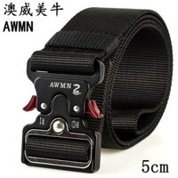 Thắt lưng nylon nhẹ nhàng thoải mái Aoweimei Thắt lưng chiến thuật nam 5cm Thắt lưng vải ngoài trời phát hành nhanh Thắt lưng quân đội có khóa Cobra