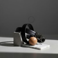 THẮT LƯNG SALVATORE GANCINI KHOÁ ĐEN BÓNG 3.5 LC13