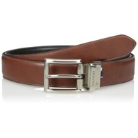 Thắt lưng Tommy Hilfiger Men's Dress Reversible Belt with Polished Nickel Buckle - Size 34 - 11TL08X013 - Chính hãng