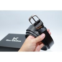 Thắt Lưng Unisex Dây Nịt Lưng Da Bò ForD Hunder Store Màu Đen Đẹp Bản Nhỏ Nam Nữ Phong Cách Hàn Quốc Cao Cấp Full Box