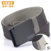 Thắt Lưng Vải Canvas Nylon Hai Mặt Khóa Kim Loại Màu Sắc Thời Trang Dành Cho Nam Và Nữ