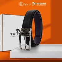 Thắt Lưng Xoay Cao Cấp Hàng Hiệu Kalis x Thiendi BCMS142 Dây Nịt Thắt Lưng Nam 2 Mặt Xoay Chiều 360 Độ Da Bò Thật