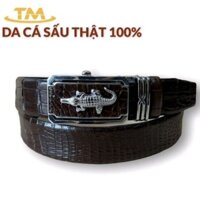 Thắt lưng,Dây nịt nam da cá sấu thật bản rộng 3.5cm khó tự động cao cấp bảo hành hai năm