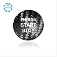 Thật Sợi Carbon Động Cơ Ô Tô Bắt Đầu Nút Dừng Bao Miếng Dán Viền Cho Xe Toyota 86 Corolla Avalon Rav4 Camry Phụ Kiện