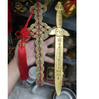 Thất Tinh Kiếm 27cm bằng đồng Kiếm Thờ hóa sát trừ tà Phong Thủy bán đồ đồng giá sỉ Kiếm đồng thất tinh